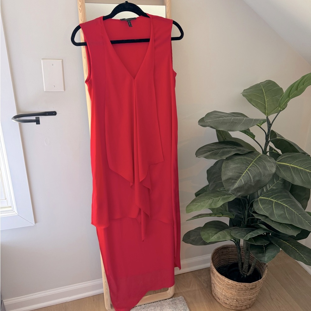 BCBG Drape Red Dress | XXS